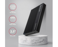 Axagon EE25-GTR, USB-C 10Gbps - SATA 6G 2.5" RIBBED box, czarny - 1353413 - zdjęcie 5